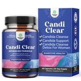 Natures Craft Candi-Clear bottle front showing a trusted women’s gut cleanse.