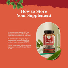 Natures Craft chia seed oil capsules for convenient weight management support