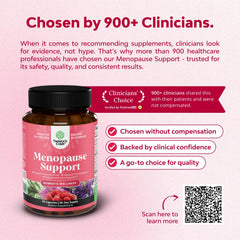 Natures Craft Complete Menopause label design highlighting herbal blend.