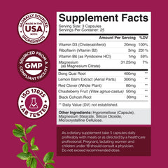 Natures Craft Complete Menopause packaging front showing label and soy-free claim