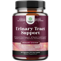 Natures Craft D Mannose capsules bottle highlights high potency for urinary support.