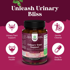 Natures Craft D Mannose capsules being poured illustrate convenient daily urinary support.