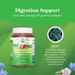 Natures Craft Digestive Health Kids Gummies easing mild tummy upset and regularity.