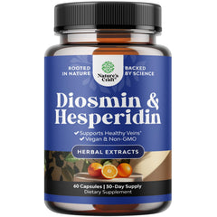 Natures Craft Diosmin Hesperidin 1000mg bottle for vascular support.