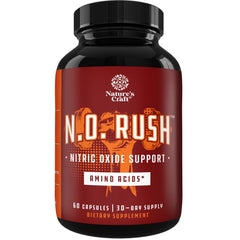 Natures Craft energizing nitric oxide pills enhance workouts with lasting stamina.