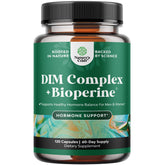 Natures Craft Extra Strength DIM bottle on shelf signaling hormone balance support.
