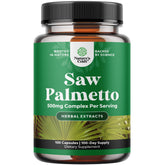 Natures Craft Extra Strength Saw Palmetto Extract bottle highlights potent 500mg formula for urinary support