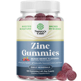 Natures Craft Extra Strength Zinc Gummies packaging on a clean countertop for daily immune support.