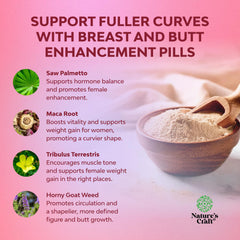 Natures Craft G-Curve ingredient panel highlights botanicals