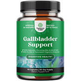 Natures Craft Gallbladder Support bottle image featuring ox bile enzymes for digestion.