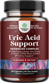 Nature's Craft green coffee extract bottle for daily uric acid support.