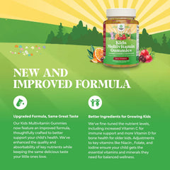 Natures Craft halal-kids vitamins gummies label indicating halal-friendly immune and energy support