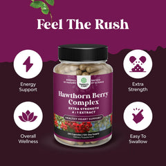 Natures Craft hawthorn leaf and flower extract detail