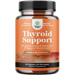 Natures Craft Herbal Thyroid Support bottle showing daily energy balance potential.