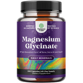 Natures Craft high-absorption magnesium glycinate bottle front view for daily calm.