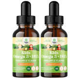 Natures Craft Kids DHA Omega-3 drops bottle with vegan formula supports growing minds and focus.