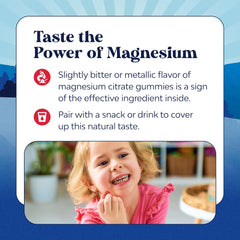 Nature's Craft Kids Magnesium Gummies closeup of raspberry gummies ready to chew