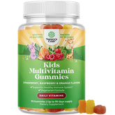 Natures Craft kids multivitamin gummies immune support bottle pour