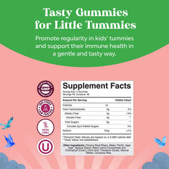 Natures Craft chicory root fiber gummies close-up for gentle prebiotic support.