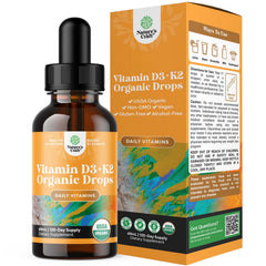 Natures Craft liquid D3 K2 bottle with 2000 IU for immune support