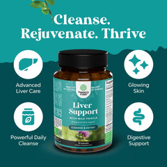 Nature's Craft Liver Cleanse bottle with dosage spoon for easy use