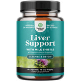 Natures Craft Liver Cleanse bottle showing milk thistle for daily support