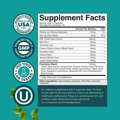 Natures Craft Liver Cleanse with milk thistle provides antioxidant support