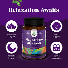 Natures Craft magnesium pills on table for daily wellness.