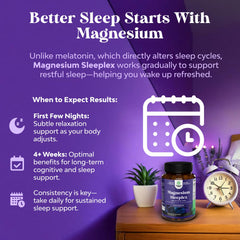 Natures Craft magnesium sleep bottle pour showing convenient melatonin-free rest support
