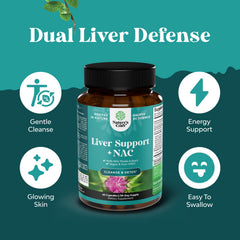 Natures Craft milk thistle and herbs image indicating plant-based liver care