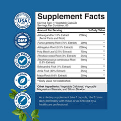 Nature's Craft mood capsules arranged to show vegan non-GMO formula for daytime balance.