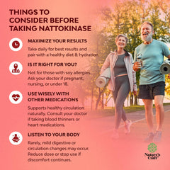 Nature's Craft nattokinase label detail highlighting USA formulation and GMP.