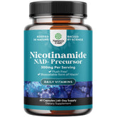 Natures Craft Niacinamide 500mg capsules bottle for daily energy and skin support.
