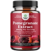 Natures Craft Pomegranate Capsules bottle: convenient antioxidant support for daily vitality.