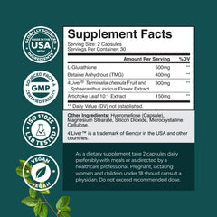 Nature's Craft Pro Liver Support bottle back with usage guidance