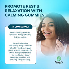 Natures Craft Pure Calm gummies packaging front communicates daily calm support.