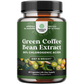 Natures Craft Pure Green Coffee Bean Extract bottle cap, supporting natural energy and focus.