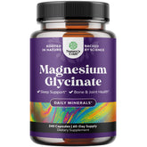 Natures Craft Pure Magnesium Glycinate 400mg bottle supports relaxation and sleep.
