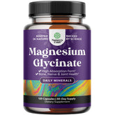 Natures Craft Pure Magnesium Glycinate 500mg bottle promotes restful sleep.
