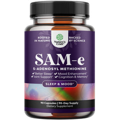 Natures Craft Pure SAM-e 150mg bottle for daily brain and mood support.