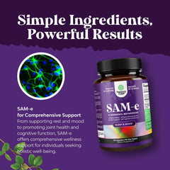 Natures Craft Pure SAM-e on desk for a simple routine.