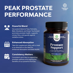 Nature's Craft Beta Sitosterol plant sterols aid bladder-friendly wellness.