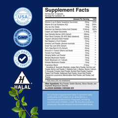 Natures Craft Saw Palmetto bottle label highlighting prostate support.