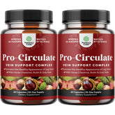 Nature's Craft Vein Support bottle with capsules promoting leg comfort.