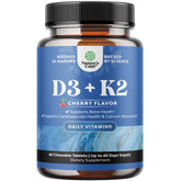 Natures Craft Vitamin D3 K2 2000IU tablet bottle for immune and bone support.