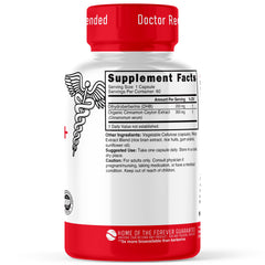 Nature's Fusions DHB capsules close-up showing compact vegan pills