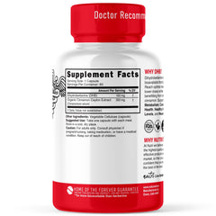 Close-up of Nature's Fusions Dihydroberberine capsules showing quality texture for daily use.