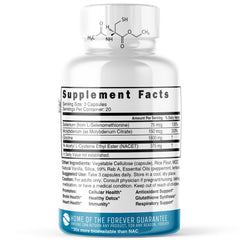 Nature's Fusions NACET-Glycine capsules for daily use and overall wellness.