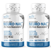 Nature's Fusions Neuro NAC bottle in two-pack for daily glutathione-support supplement.