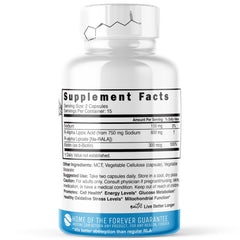 Nature's Fusions Nutri R-ALA capsules ready for daily energy support.